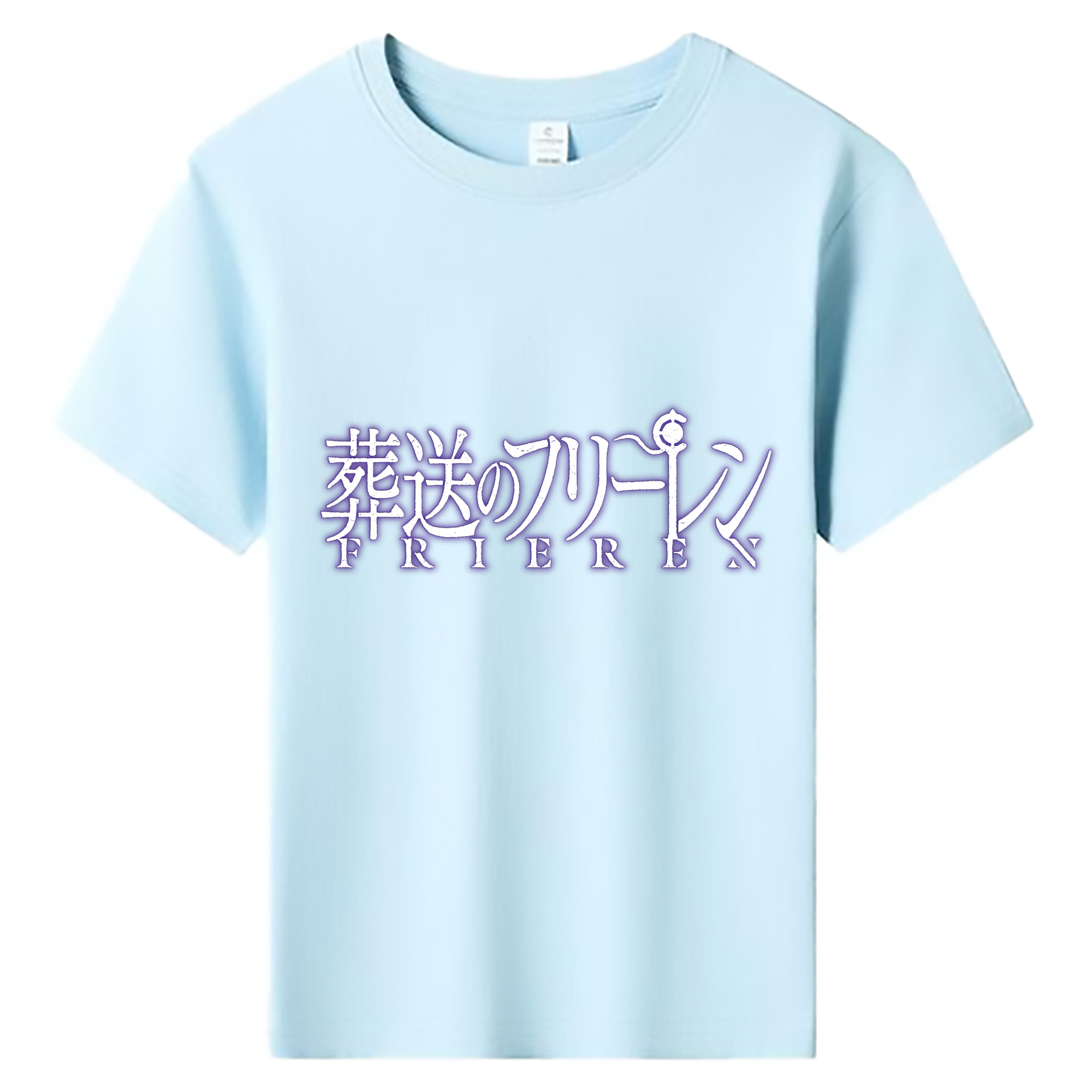 （画像用） 葬送のフリーレン Frieren 綿100％キッズTシャツ（フロントプリント）